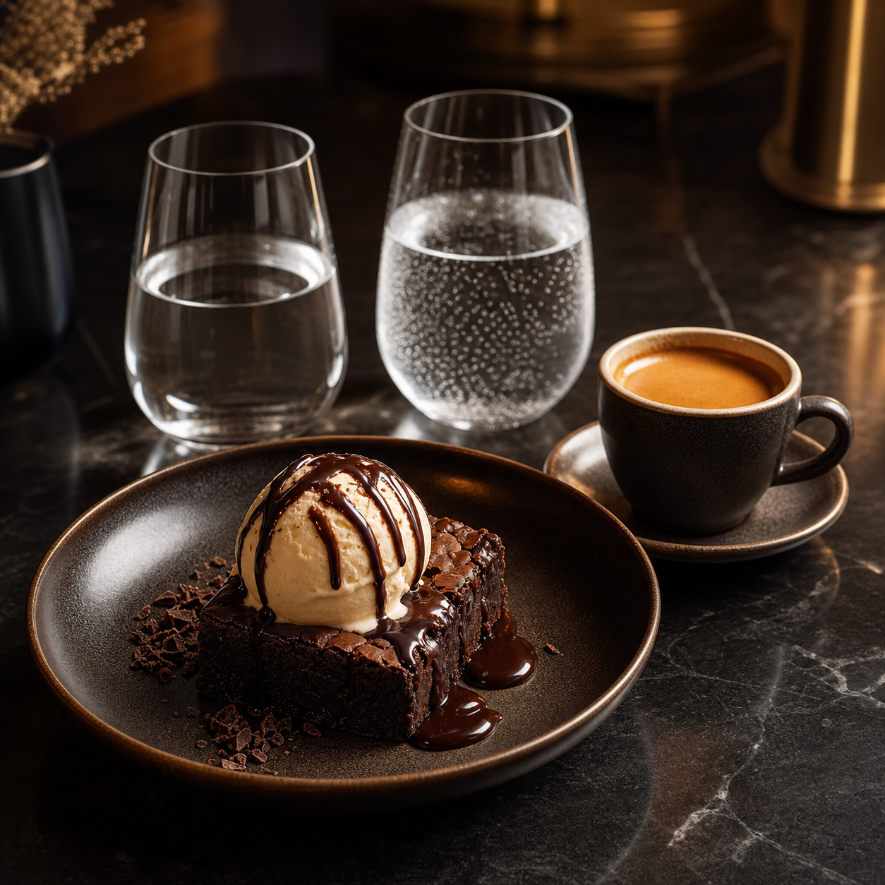 Brownie com Sorvete